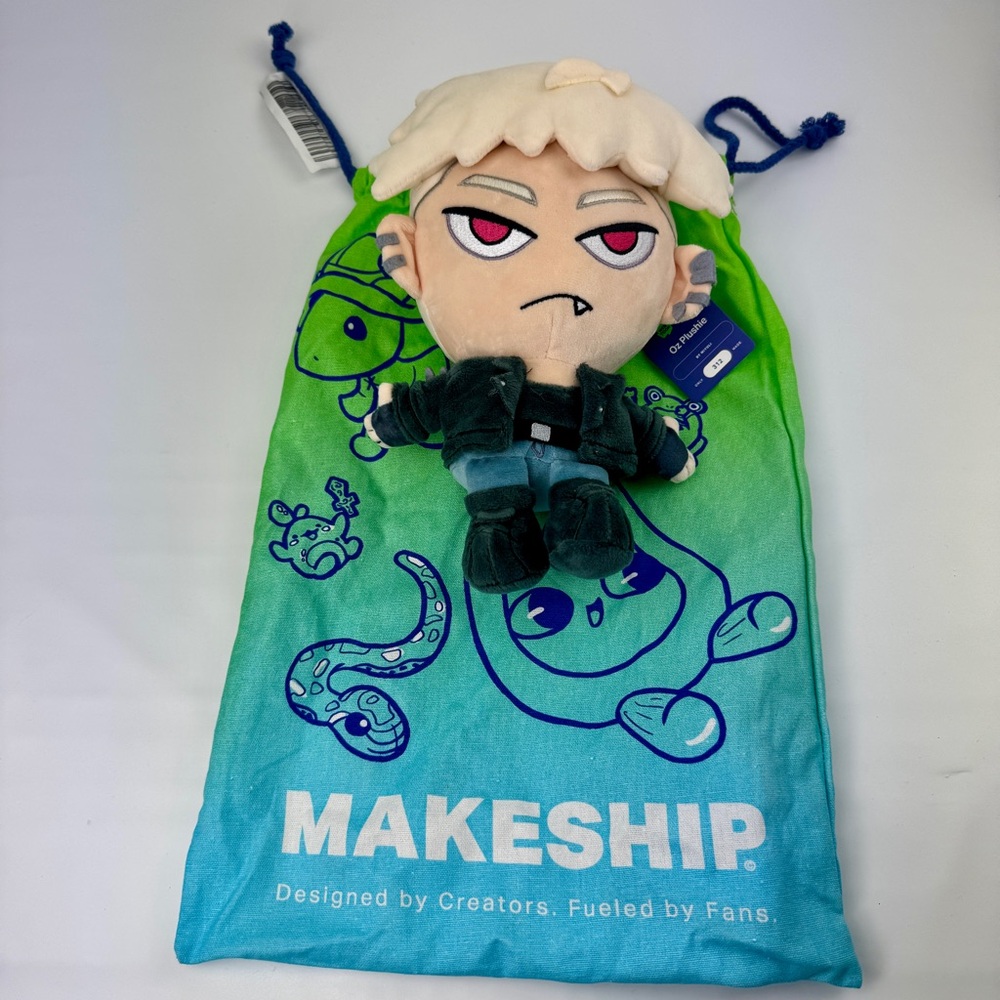 Oz Plushie Webtoon Plush New w/tag and Bag RARE only 312 made